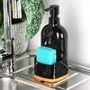 Indų ploviklio dozatorius Vilde su kempinės laikikliu, 500 ml, juodas
