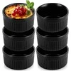 Keramikinės juodos kepimo formelės Vilde 260 ml, 6 vnt.