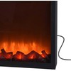 Vilde Elektrinis židinys LED metalinas juoda 41x25 cm