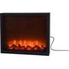 Vilde Elektrinis židinys LED metalinas juoda 41x25 cm
