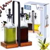 Aliejaus ir acto butelių rinkinys su stovu Vilde 2x190 ml