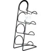 Vilde Vyno lentyna metalinas juoda 4 buteliai 21x43 cm