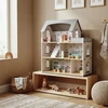 VimToys B70S Drewniany domek lalek taras priedai komplektas XXL