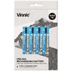 Vinnic Įkraunami akumuliatoriai AAA USB Type-C, 4 vnt.