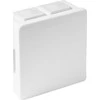 Tuščia ant paviršiaus montuojama dėžutė su 6 įvadais VIPLAST VP-02 click Baltas IP55 86x86x40mm 002-01