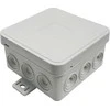 Tuščia ant paviršiaus montuojama dėžutė su 12 įvadų VIPLAST V5 click Pilkas IP54 75x75x41mm 035-03