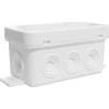 Tuščia ant paviršiaus montuojama dėžutė su 8 įvadais VIPLAST V8 click Baltas IP54 80x45x41mm 038-01