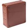 Tuščia ant paviršiaus montuojama dėžutė su 12 įvadų VIPLAST VP-51 RUDA IP55 118x118x46mm 051-02