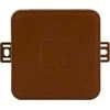 Tuščia ant paviršiaus montuojama dėžutė su 12 įvadų VIPLAST V6 click RUDA IP54 85x85x41mm 036-02