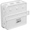 Tuščia ant paviršiaus montuojama dėžutė su 12 įvadų VIPLAST V7 click Baltas IP54 100x100x41mm 037-01
