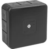 Tuščia ant paviršiaus montuojama dėžutė su 12 įvadų VIPLAST VP-31 Juodas IP55 85x85x37mm 031-05