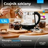 Adler | Virdulys | AD 1299 | Electric | 2200 W | 1.5 L | Glass | 360° rotational base | Juodas