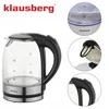 Virdulys, Elektrinis virdulys, stiklinis, su LED, 1,7 l, Klausberg, kb-7886