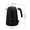 Huslog retro virdulys su temperatūros reguliavimu, juodas, 1,7 l, 2200 W