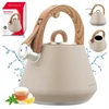Virdulys plieno su gwizdkiem 2,5 l smėlio spalva, indukcija, klausberg kb-7950