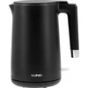 Lund Elektrinis virdulys 1,5 l, vėsus liesti, 2200 W, belaidis virdulys, juodas elektrinis virdulys