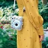 Viršelis LoveInstant FuijiFilm FUJI INSTAX Mini 12 + Lipdukai ir kištukas nuotraukai / pabėgti iš Žemės / Mėlyna Brocade dėklas
