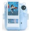 Viršelis LoveInstant FuijiFilm FUJI INSTAX Mini 12 + Lipdukai ir kištukas nuotraukai / pabėgti iš Žemės / Mėlyna Brocade dėklas