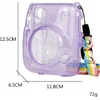 Viršelis LoveInstant "Fujifilm Instax Mini" Dėklas viršelis 11 violetinių permatomų brocade