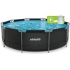 VIRTUFIT APVALUS BASEINAS 366 CM SU FILTRO SIURBLIU