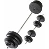 VIRTUFIT REGULIUOJAMAS SVAROMENŲ KOMPLEKTAS - 60,5 KG - Juodas
