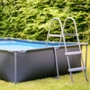 Virtufit VIRTUFIT stačiakampis baseinas 260 x 180 cm su filtro pompa, antracito spalvos