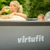 Virtufit VIRTUFIT stačiakampis baseinas 300 x 210 cm su filtro pompa, antracito spalvos