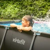 Virtufit VIRTUFIT stačiakampis baseinas 300 x 210 cm su filtro pompa, antracito spalvos