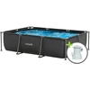 Virtufit VIRTUFIT stačiakampis baseinas 300 x 210 cm su filtro pompa, antracito spalvos