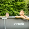 Virtufit VIRTUFIT stačiakampis baseinas 300 x 210 cm su filtro pompa, antracito spalvos