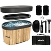 Virtufit Ledinė vonia Oval 500 – sulankstoma šalčio terapijai Ice Bath, ruda