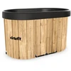 Virtufit Ledinė vonia Oval 500 – sulankstoma šalčio terapijai Ice Bath, ruda