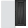 virtuvės sieninė kampinė spintelė "Lucca" Juodas Engineered Wood