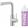 Virtuvės maišytuvas KFA DUERO PURE BASIC VIRTUVĖS MAIŠYTUVAS SU VANDENS FILTRAVIMO FUNKCIJA + PROFINE LILAC S FILTRŲ RINKINYS, INOX