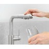 Virtuvės maišytuvas KFA DUERO PURE BASIC IŠTRAUKIAMAS VIRTUVĖS MAIŠYTUVAS SU VANDENS FILTRAVIMO FUNKCIJA IR IŠTRAUKIAMU SNAPELIU + HIDRO FILTRU, INOX