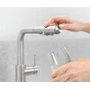 Virtuvės maišytuvas KFA DUERO PURE BASIC IŠTRAUKIAMAS VIRTUVĖS MAIŠYTUVAS SU VANDENS FILTRAVIMO FUNKCIJA IR IŠTRAUKIAMU SNAPELIU + HIDRO FILTRU, INOX