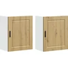 Sieninės virtuvės spintelės 2 vnt "Porto" Artisan Oak