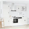 Virtuvinių spintelių komplektas, 8 dalių, Porto, balta