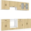 Virtuvinių spintelių komplektas, 8 dalių, Kalmar, ąžuolo