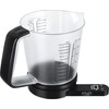 Adler | Virtuvinės svarstyklės with a measuring cup | AD 3178 | Maximum weight (capacity) 5kg | Juodas