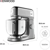 Virtuvinis kombainas Kenwood kMix Special Edition, Virtuvinis maišytuvas, Chromas, Pilka, Plakti, Minkyti, Maišyti, 5 l, Rotacinis, Metalas, Nerūdijantis plienas