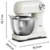 Virtuvinis kombainas TEFAL QB140AF0 Bake Easy | Kitchen Machine | 500 W | Greičių skaičius 12 | Bowl capacity 3.5 L | rusvai gelsvas