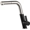 Virtuvinis maišytuvas Deante Silia su ištraukiamu snapeliu BQS_B730, Juodas/Brushed steel