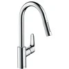 Hansgrohe Focus 240 virtuvinis maišytuvas su ištraukiamu snapu, chromas