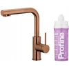 Virtuvinis maišytuvas KFA baterija kuchenna su funkcija filtracji wody Duero Pure Basic + komplektas filtrujący Profine Lilac S, brushed rose auksinis 6623-915-34