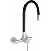 Sieninis virtuvinis maišytuvas Deante Luno BOC_B800, Juodas/Brushed steel