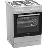 Viryklė Gas stove with electric orkaitė Beko FBE62120SWD