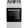 Viryklė Gas stove with electric orkaitė Beko FSE52029DWD