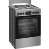 BEKO viryklė FBM62320SDS, Plotis 60 cm, A, Dujinė/Elektrinė, LED ekranas