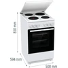 Viryklė Kuchenka Gorenje GE5A23WH Kuchenka elektrinė 50cm